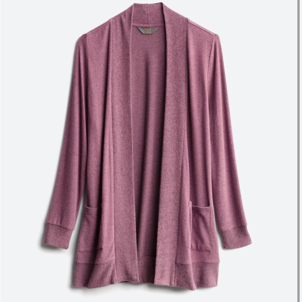 Market & Spruce Heather Brushed Knit Two Pocket Cardigan
